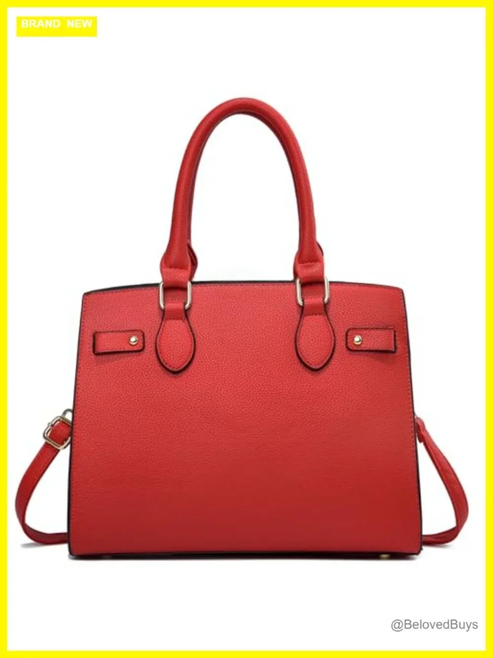 PU Leather Tote Bag Crossbody Satchel Shoulder Handbag with Top Zipper